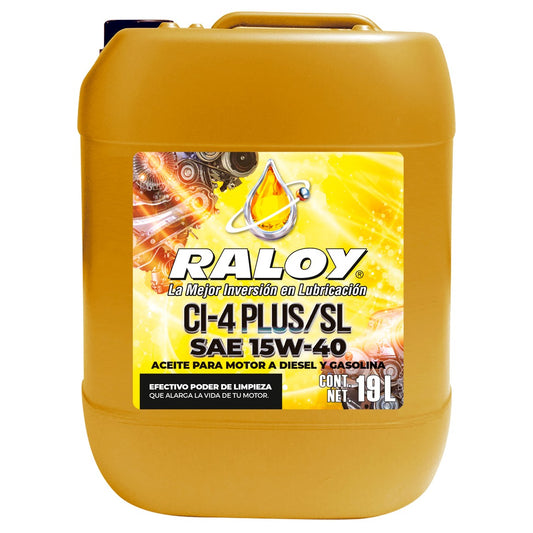 RALOY DIESEL 15W40 CI-4 PLUS BIDON 19L (ENVASE ORO)- 8281