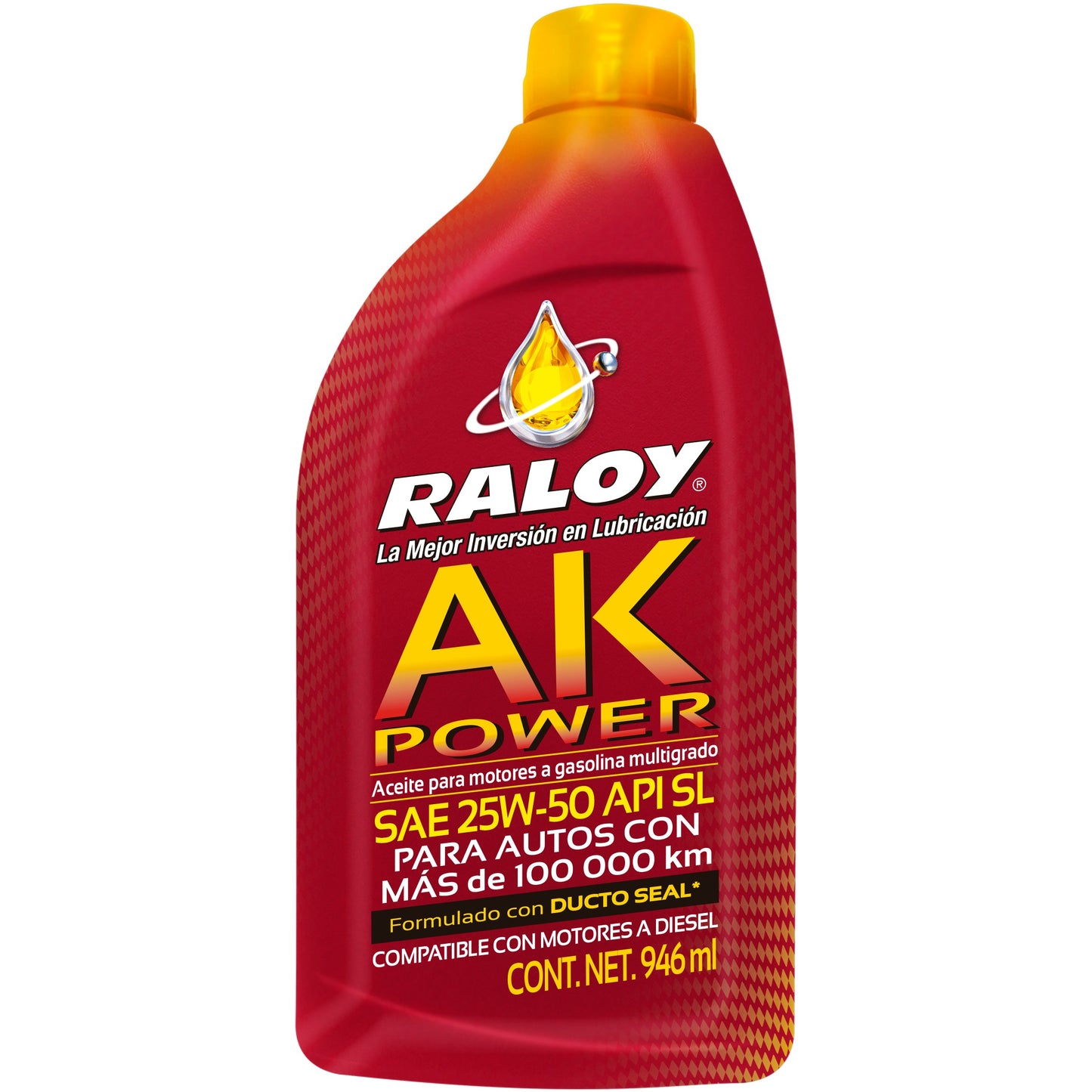 RALOY AK POWER SAE 25W-50 TIPO SL BOT/.946ML-6350